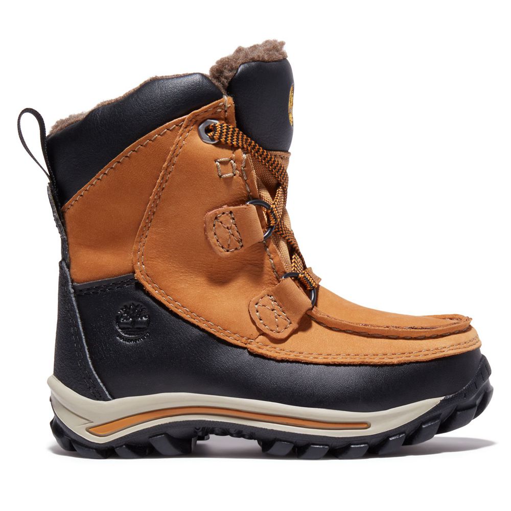 Timberland Kids Snow Boots Toddler Chillberg Waterproof - Brown/Black - India ZM0529416